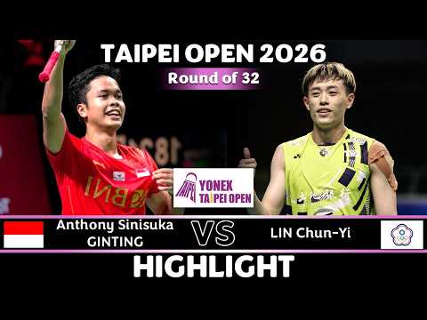 Anthony Sinisuka GINTING (INA) vs LIN Chun-Yi (TPE) | Taipei Open 2026 Badminton 2 hqdefault 671