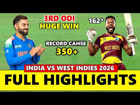 India vs West Indies 3rd ODI Match Full Highlights 2026 2 hqdefault 143